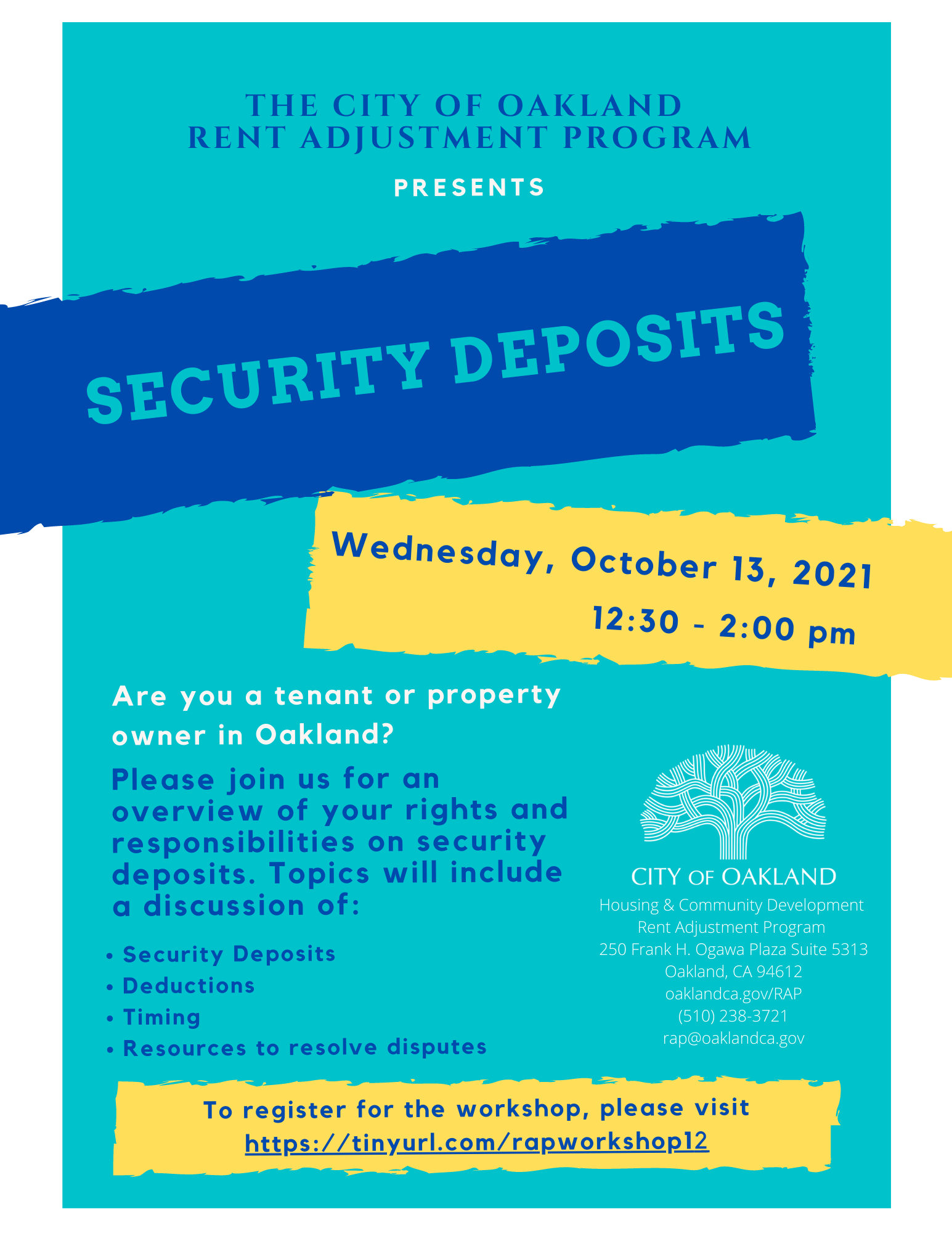 Security Deposits Workshop Image