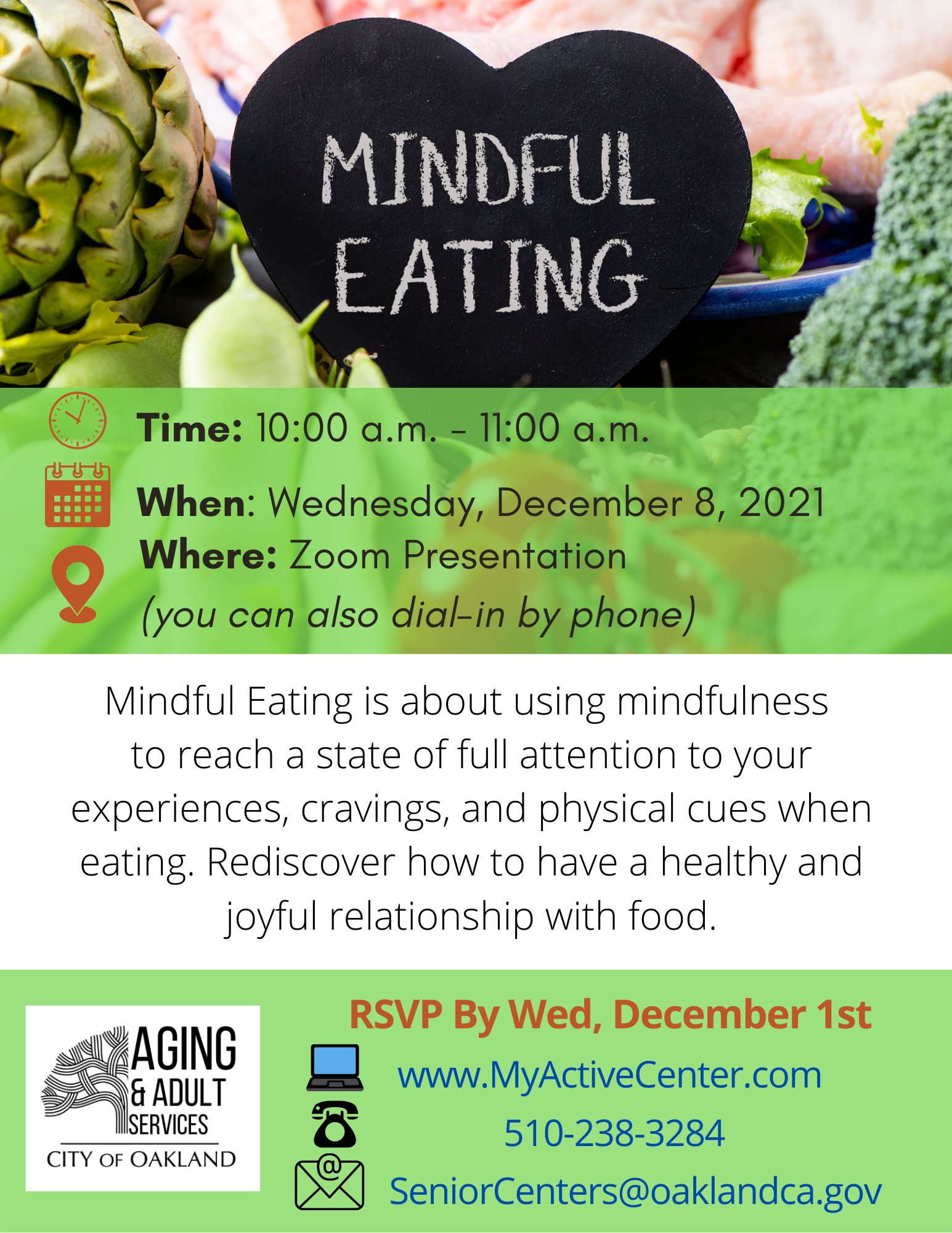 Mindful Eating Virtual Presentation Image